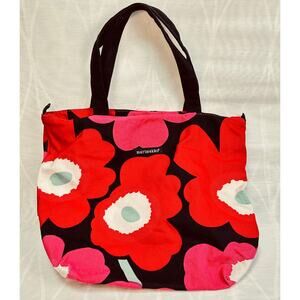 Marimekko Unikko Poppy Tote Bag Avon Breast Cancer Crusade Floral Design Canvas